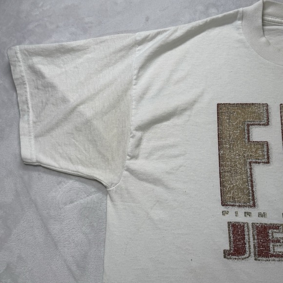 Vintage FBI Firm Believer In Jesus T Shirt XL Jerzees Religious Tee - Picture 6 of 10